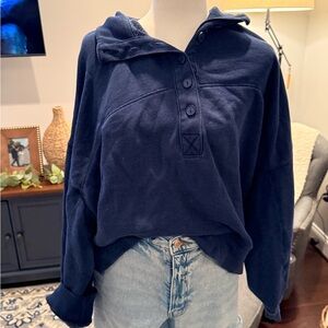Navy Blue Women's Top